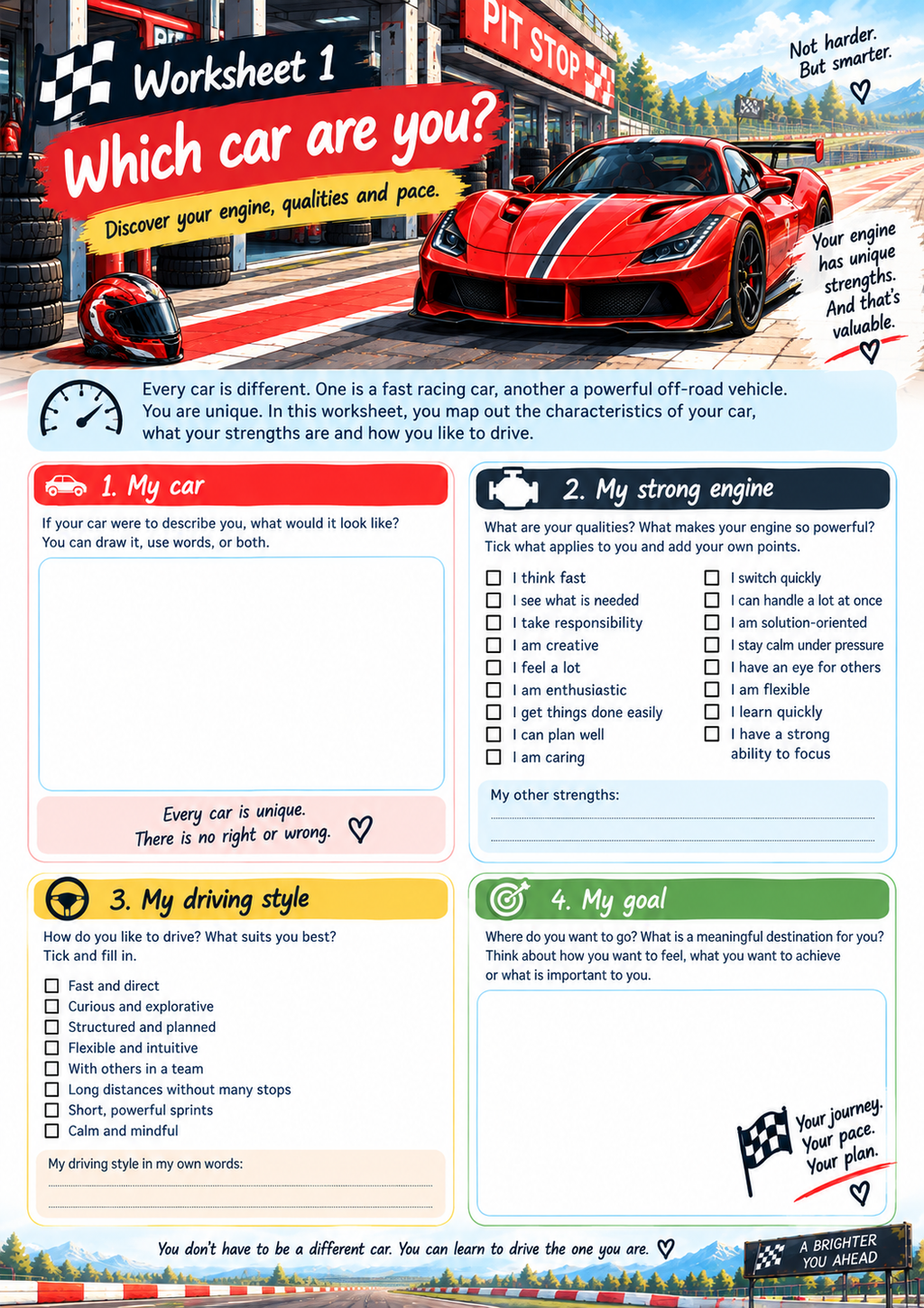 The Race Circuit Reset: a visual workbook for stress, energy & boundaries