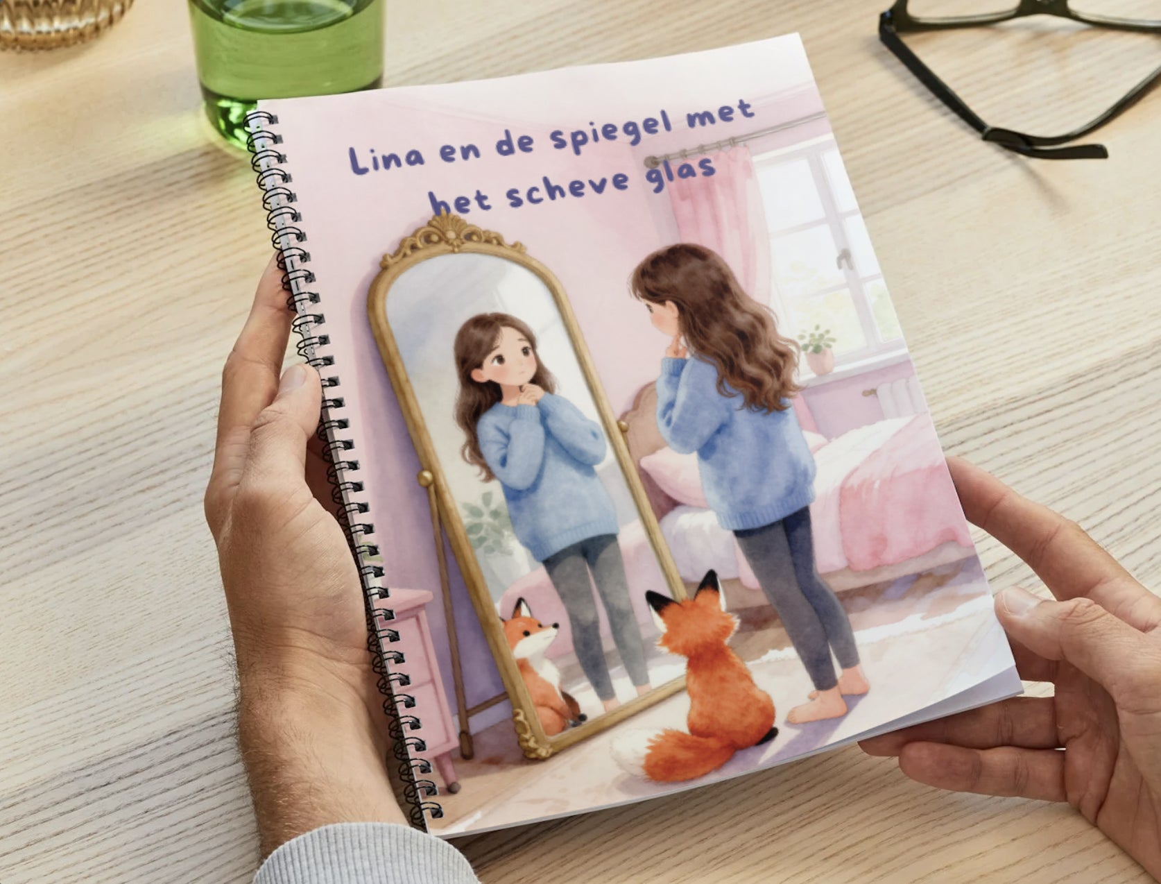 Lina en de spiegel met het scheve glas
